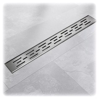 Odpływ liniowy ze stali nierdzewnej Matrix 70cm z syfonem do łazienki/prysznica
