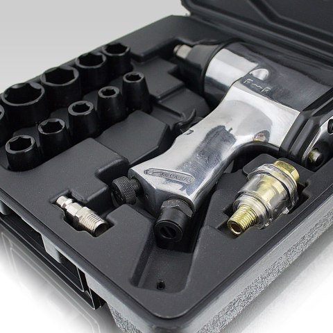 Pneumatyczny Klucz udarowy 1/2" BITUXX w zestawie + nasadki 340Nm Pneumatyczny Klucz udarowy 1/2" BITUXX w zestawie + nasadki 340Nm