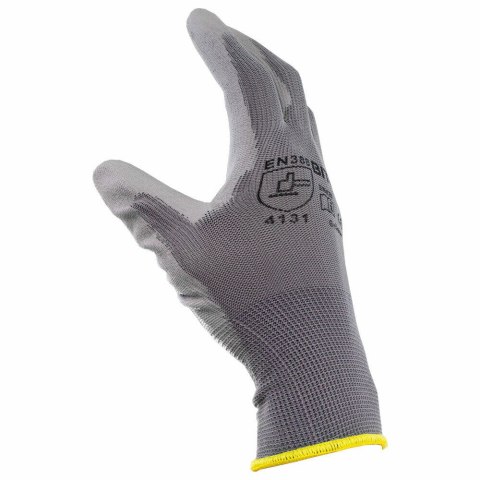 Rękawice ochronne robocze unisex z powłoką PU 10 par rozmiar M (8) Bituxx Rękawice ochronne robocze unisex z powłoką PU 10 par rozmiar M (8) Bituxx