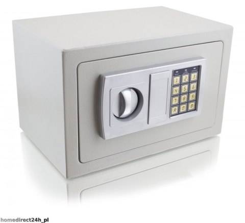Sejf meblowy z zamkiem elektronicznym jasnoszary Pancerna szafka na szyfr Sejf meblowy z zamkiem elektronicznym jasnoszary Pancerna szafka na szyfr