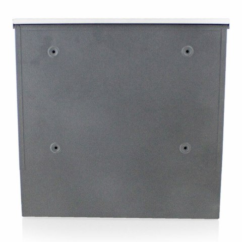Skrzynka inox pocztowa na listy z gazetnikiem 37x37cm duża Skrzynka inox pocztowa na listy z gazetnikiem 37x37cm duża