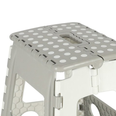 STOŁEK TABORET SKŁADANY ANTYPOŚLIZGOWY WYSOKI 39CM JASNY SZARY STOŁEK TABORET SKŁADANY ANTYPOŚLIZGOWY WYSOKI 39CM JASNY SZARY