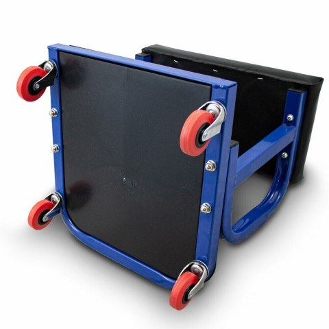 Taboret warsztatowy do garażu Krzesło na kółkach z półką na narzędzia Taboret warsztatowy do garażu Krzesło na kółkach z półką na narzędzia