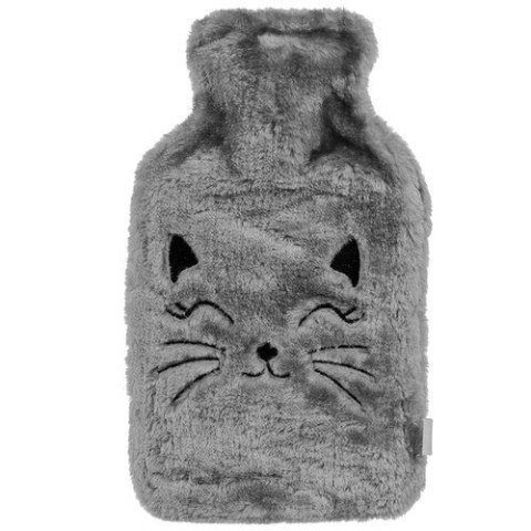 Termofor gumowy w pokrowcu kotek pluszowy 1800ml Miękki na zime Termofor gumowy w pokrowcu kotek pluszowy 1800ml Miękki na zime