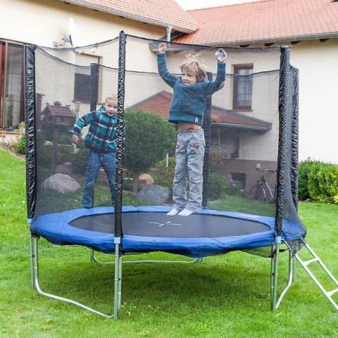 Trampolina ogrodowa duża 250cm z siatką osłonka i drabinka w komplecie Trampolina ogrodowa duża 250cm z siatką osłonka i drabinka w komplecie