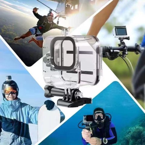 Wodoodporna obudowa Case pod Wodę na kamerę GoPro 11 mini z Uchwytem Wodoodporna obudowa Case pod Wodę na kamerę GoPro 11 mini z Uchwytem