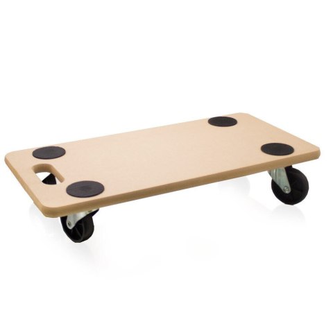 Wózek transportowy do 200kg płyta mdf 58x28,5cm do przewożenia na kółkach Wózek transportowy do 200kg płyta mdf 58x28,5cm do przewożenia na kółkach