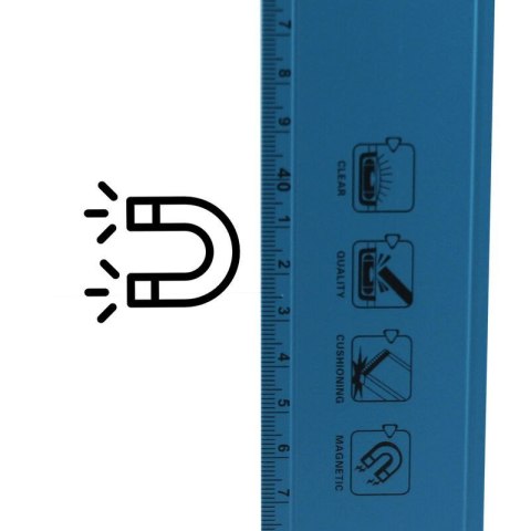 Wytrzymała Poziomica magnetyczna aluminiowa budowlana wzmocniona 80cm Wytrzymała Poziomica magnetyczna aluminiowa budowlana wzmocniona 80cm