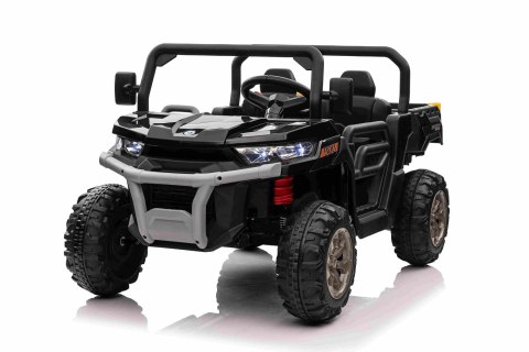 Auto Pick-Up Speed 900 dla dzieci Czarny + Napęd 4x4 + Ruchomy kiper + Bagażnik + Pilot + Łopatka + Audio LED