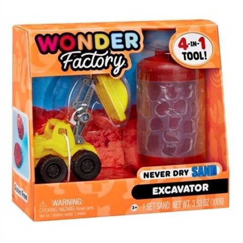 Wonder Factory Never Dry Sand - Red + Excavator Wonder Factory Never Dry Sand - Red + Excavator