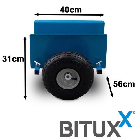 Wózek do transportu Bituxx płyt budowlanych typu GK OSB MDF udźwig do 275kg Wózek do transportu Bituxx płyt budowlanych typu GK OSB MDF udźwig do 275kg