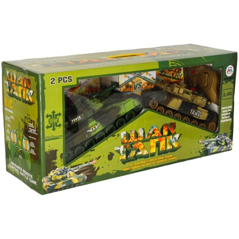 CZOŁGI ZDALNIE STEROWANE NA PILOTA RC WAR TANK 9993 2,4GHZ ZESTAW 2 SZTUK