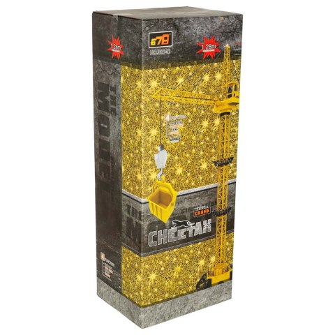 DŹWIG ŻURAW BUDOWLANY ZDALNIE STEROWANY RC Z HAKIEM 4CH 128CM