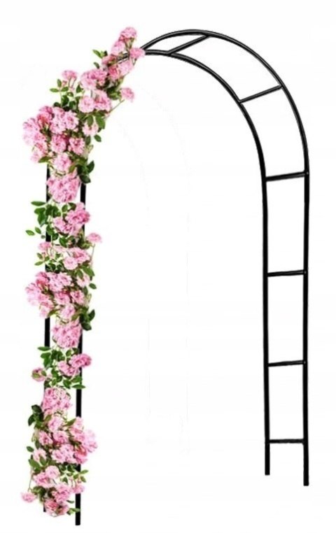 Pergola ogrodowa na róże pnącza czarna Pergola ogrodowa na róże pnącza czarna