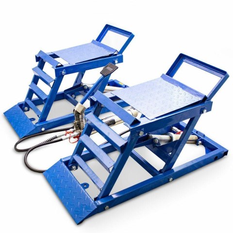 RAMPA RAMPY HYDRAULICZNE WARSZTATOWE KOMPLET 2 SZTUKI Z PODNOŚNIKIEM
