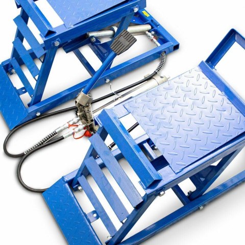 RAMPA RAMPY HYDRAULICZNE WARSZTATOWE KOMPLET 2 SZTUKI Z PODNOŚNIKIEM