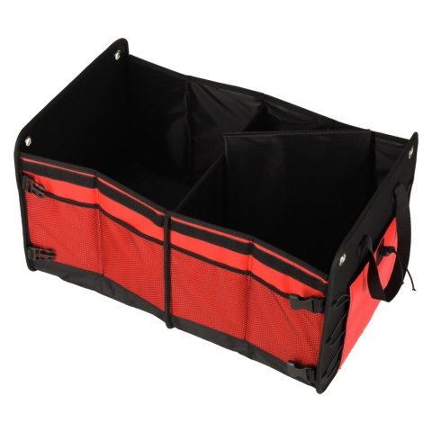 Organizer do bagażnika torba do samochodu czarny czerwony 58x37x32