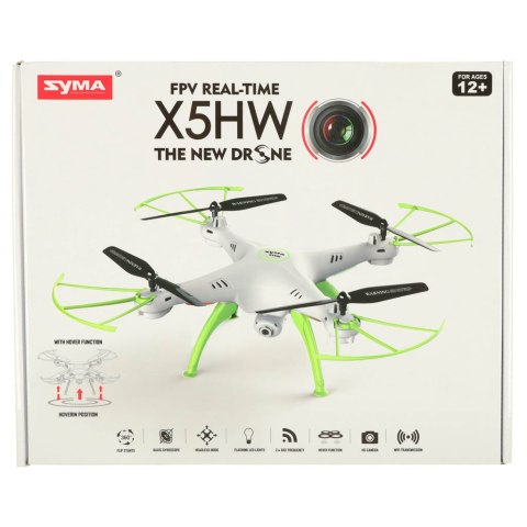 DRON RC SYMA X5HW KAMERA FPV WIFI 2,4GHZ BIAŁY