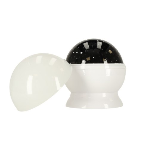 LAMPKA NOCNA PROJEKTOR GWIAZD 2W1 USB BIAŁA