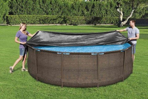 Pokrywa 370cm na Basen stelażowy i panelowy 360-366cm/12FT BESTWAY