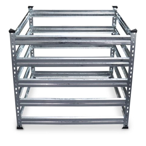 Kompostownik metalowy 90x90 cm - trwały stalowy pojemnik na kompost