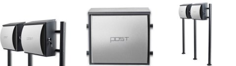 Nowoczesna Skrzynka na listy Post Skrzynki Wolnostojąca podwójna