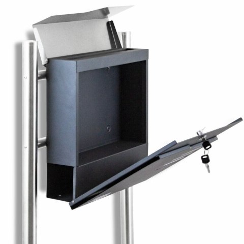 Nowoczesna i stylowa Skrzynka pocztowa na Listy i gazety ze stali nierdzewnej