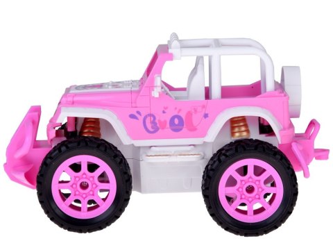 Autko dla lalki Różowy Samochód Terenowy z pilotem dla dziewczynek ZA5909