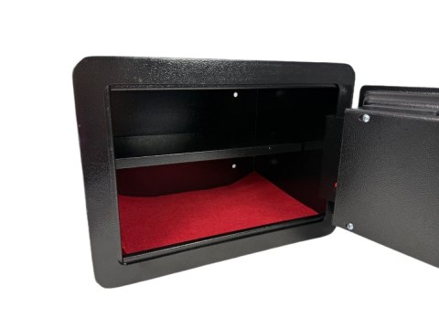 Sejf biurowy z dotykowym panelem na kod szyfr elektroniczny czarny