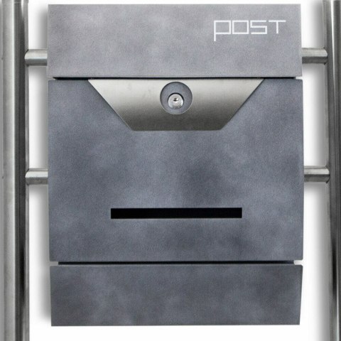 WOLNOSTOJĄCA SKRZYNKA NA LISTY PODWÓJNA NA STOJAKU Z GAZETNIKIEM