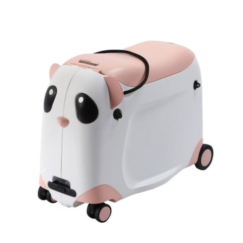 Walizka dziecięca z siedziskiem | Jeździk na kółkach do samolotu morelowa