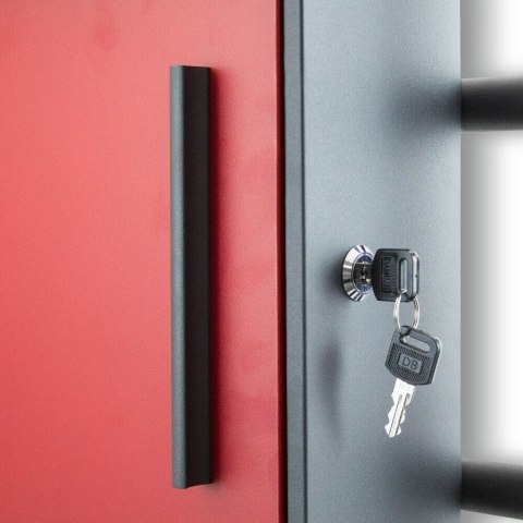 Wolnostojąca Czerwona Skrzynka na Listy Nowoczesna Otwierana Post