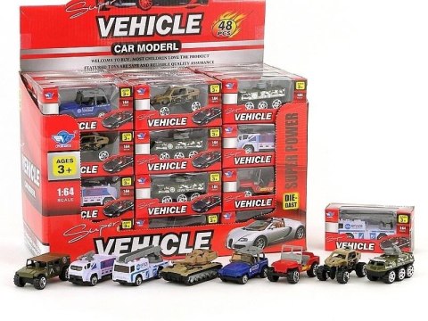 Auto metalowe 1:64 MIX