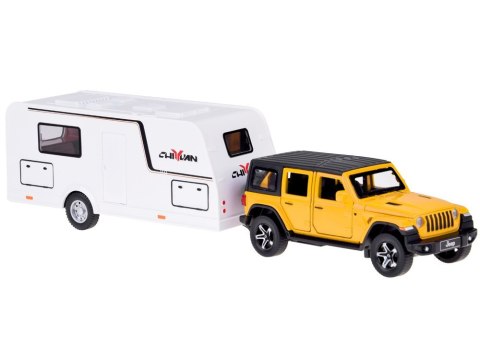 Auto na wakacje Samochód terenowy + Przyczepa kempingowa światła ZA5351