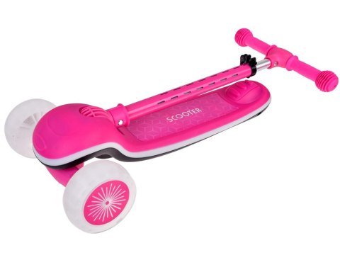 Balansowa hulajnoga SCOOTER 3-kołowa KOLOROWE ŚWIATEŁKA i MUZYKA SP0812