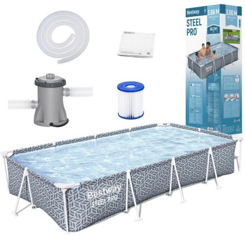 Bestway Basen STELAŻOWY 366x201x66cm 7w1 561FV