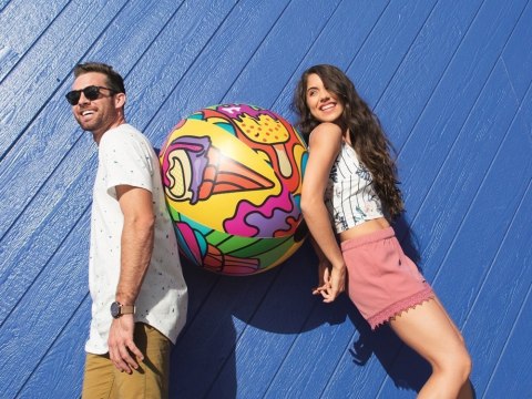 Bestway Dmuchana piłka plażowa KOLOROWA duża aż 91cm 31044