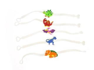 Bransoletka z dinozaurem silikonowa (12szt)