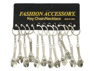 Brelok klucz francuski metalowy (12szt)