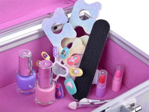 Brokatowy Kuferek piękności SYRENKA Zestaw kosmetyków do makijażu ZA5586