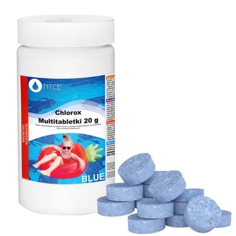 Chlorox Multitabletki Chlorox 20g Chemia do basenu 1KG BLUE