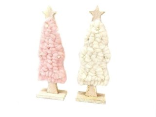 Dekoracja świateczna Choinka drewniana MIX