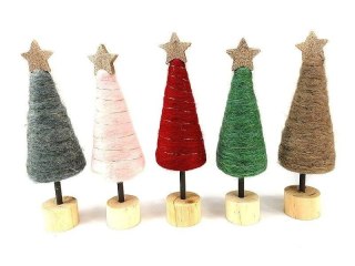 Dekoracja świąteczna Choinka drewniana MIX