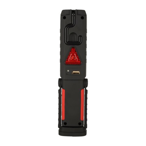 LAMPA WARSZTATOWA LATARKA 3W1 5 TRYBÓW USB MAGNES HAK AKUMULATOR 1200 MAH 200 LM KAFUWELL