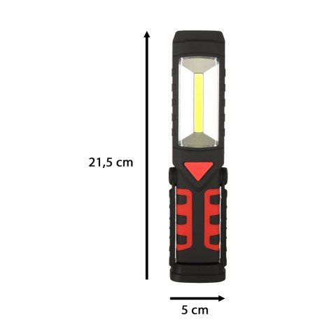 LAMPA WARSZTATOWA LATARKA 3W1 5 TRYBÓW USB MAGNES HAK AKUMULATOR 1200 MAH 200 LM KAFUWELL