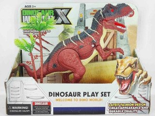 Dinozaur na baterie ruchomy, światło i dźwięk