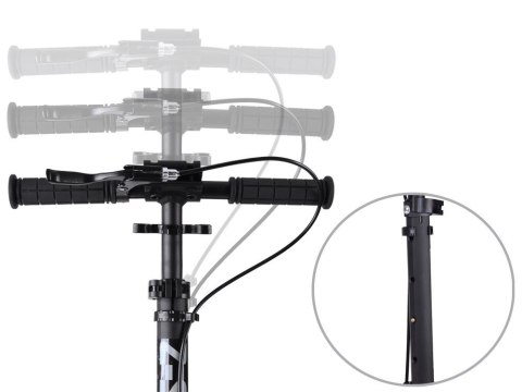 Duża składana hulajnoga miejska z amortyzatorem i hamulcami do 100kg SP0785