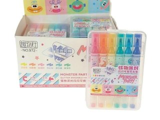 Flamastry dwustronne 6 kolorów