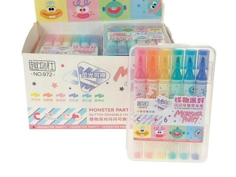 Flamastry dwustronne 6 kolorów