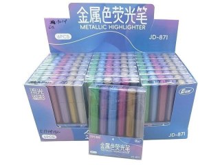 Flamastry metaliczne 6 kolorów